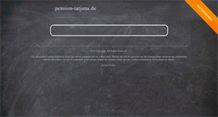 Desktop Screenshot of pension-tatjana.de